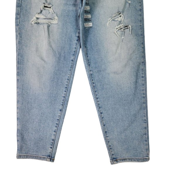 Levis Silver Tab Womens‎ High Waisted Mom Jean 31/27 Light Was Distressed NEW - Picture 4 of 16